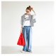 Japanese Trendy Brand Autumn and Winter New Vintage Classic Washed Distressed Frayed Loose Wide-Leg High-Waisted Women's Jeans