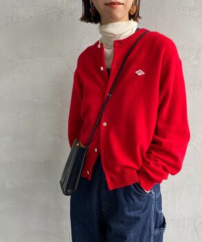 Japanese Trendy Brand Autumn and Winter New Product Japanese-Style Simple Classic Round Neck Loose Women's Wool Cardigan Sweater Danton