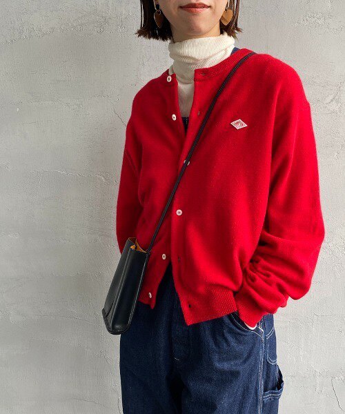 Japanese Trendy Brand Autumn and Winter New Product Japanese-Style Simple Classic Round Neck Loose Women's Wool Cardigan Sweater Danton