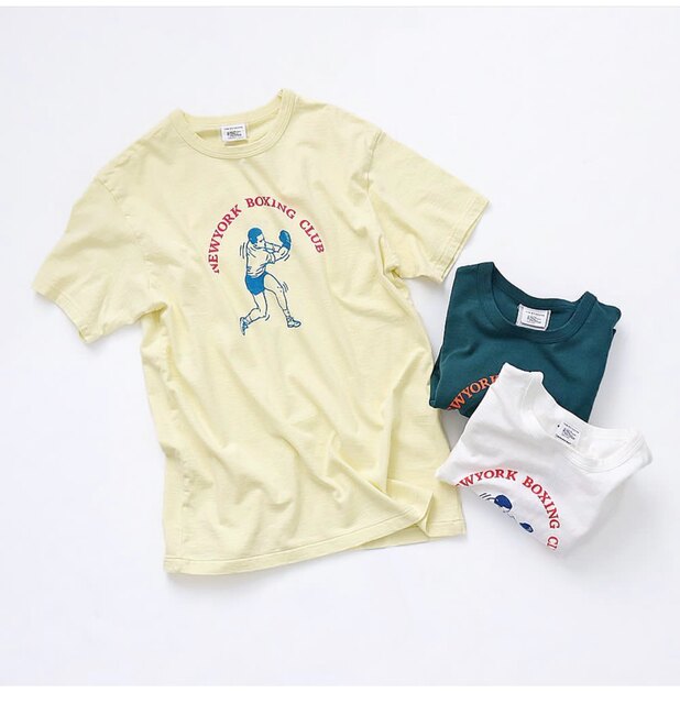 Japanese Trendy Brand Spring/Summer New Product Simple Round Neck Letter Cartoon Print Seamless Women's T-Shirt Short Sleeve Pure Cotton
