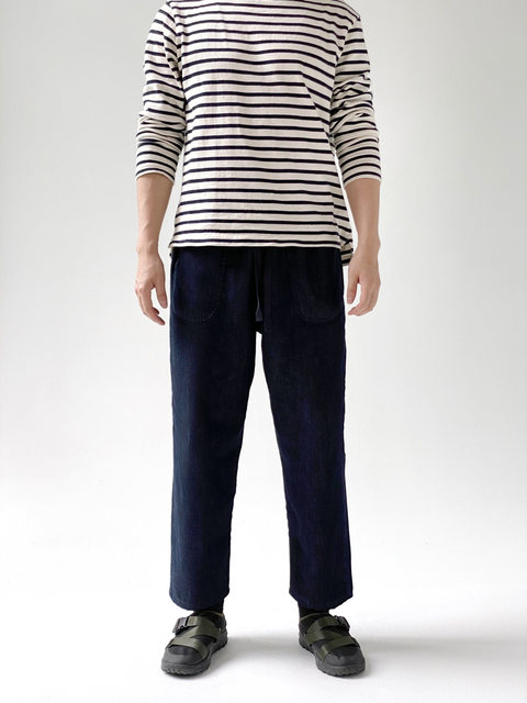 Japanese Order Autumn and Winter New Classic Distressed Elastic Waist Unisex Loose Carrot Pants Men's Jeans Danton