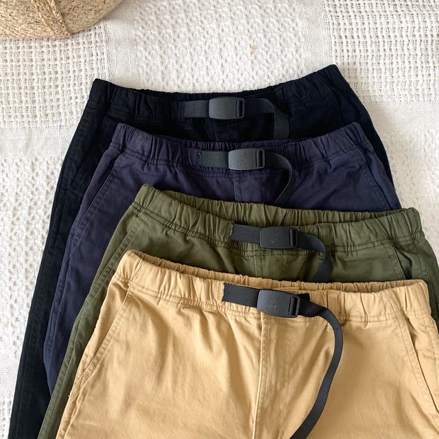 Japanese Order Spring Product Japanese Style Belt Slim Simple Women's Casual Pants Small Straight Leg Nine-Point Pants