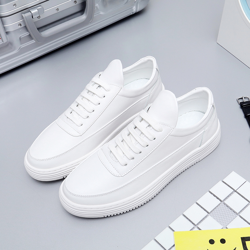 Summer Men Shoes Wave Shoes 100 Hitch White Board Shoes Youth Sports Casual Shoes Submale Dermis Korean Version Trend Little White Shoes-Taobao