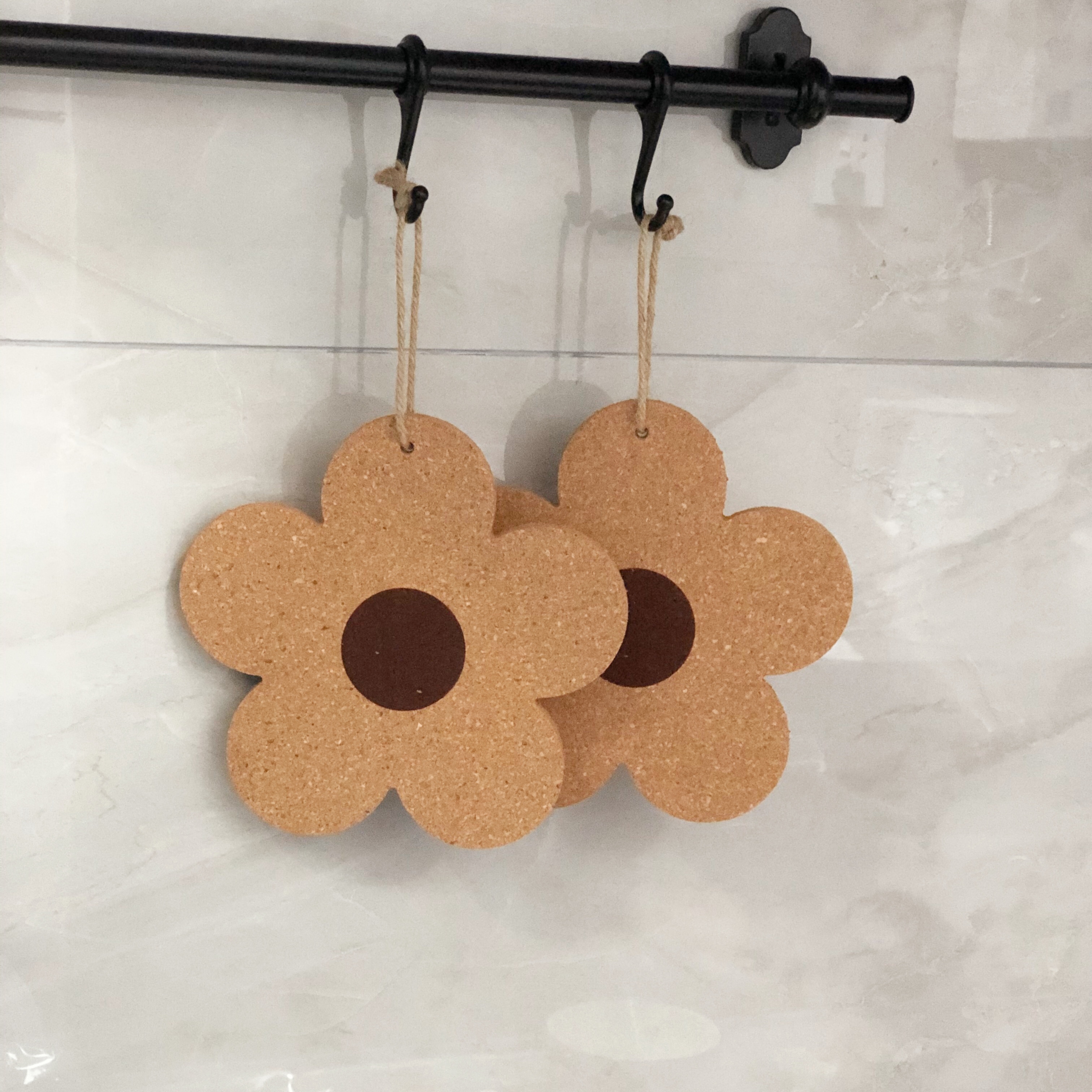 ins home flower insulation mat dining table anti-scalding cork placemat coaster pot mat Nordic can be hung