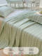 2026 Summer New Style All-Cotton Coarse Cloth Bed Sheet Single Piece Cotton Linen Cooling Mat Bed Cover Pillowcase Three-Piece Set