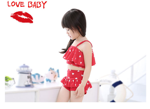 Đồ bơi trẻ em 2017 cho bé gái và bé gái mùa xuân nóng bỏng áo tắm công chúa bikini chia váy quần bơi trẻ em