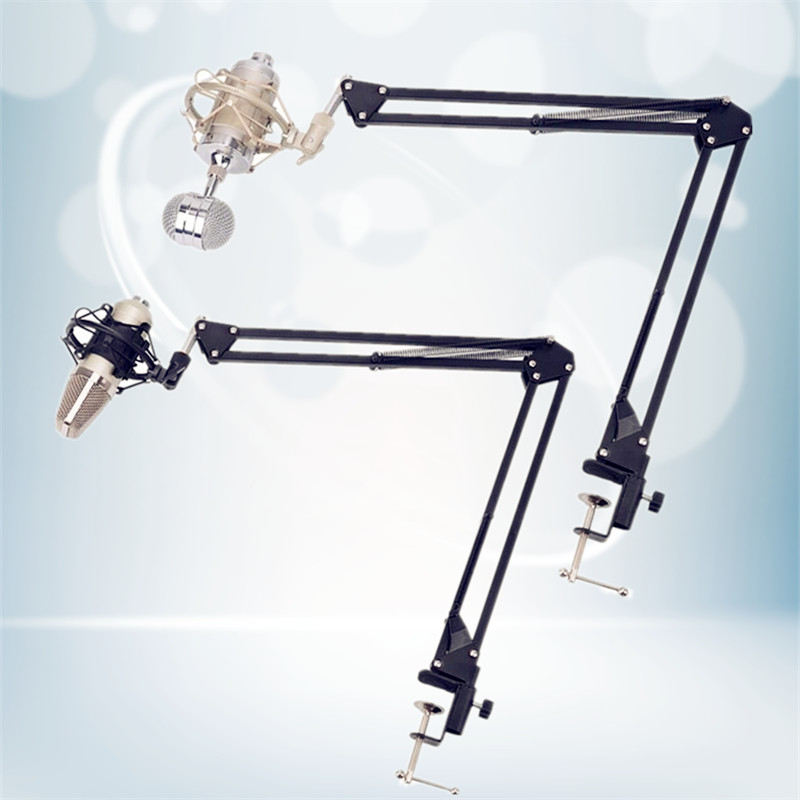Hand-held microphone microphone metal desktop live rack small bottle microphone hanger universal cantilever bracket shock mount