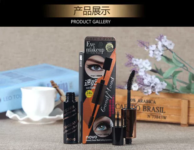 Trang điểm mắt Hàn Quốc đôi mascara bút kẻ mắt kẻ bắt đầu uốn cong không thấm nước lâu chống nhòe - Kem Mascara / Revitalash