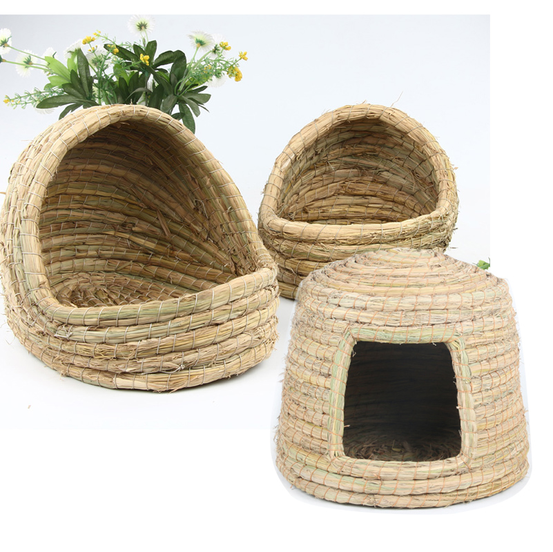 Hamster grass nest warm winter squirrel Dutch pig Chinchilla Guinea pig Hedgehog Pet supplies Rabbit nest Rabbit house grass nest