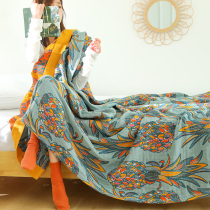 Summer five-layer cotton gauze towel quilt single double thin blanket office nap air conditioning by summer cool quilt