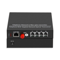 Soup Lake Telephonic Optical Transmitter 1 2 4-way Phone optical transmitter and receiver plus 1-way one thousand trillion network PCM voice optical transmitter and receiver 1 pair