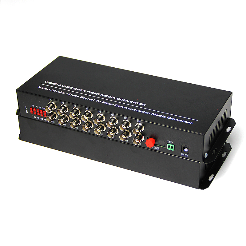 tanghu desktop type 16 channel pure video optical transceiver single mode single fiber 16 video optical transceiver fc port 20km1 pair