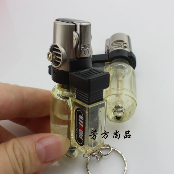 Sáng tạo thu nhỏ mỏ hàn nhẹ Công suất lớn bơm hơi Súng phun nhỏ Windproof bơm hơi thẳng bật lửa cricket