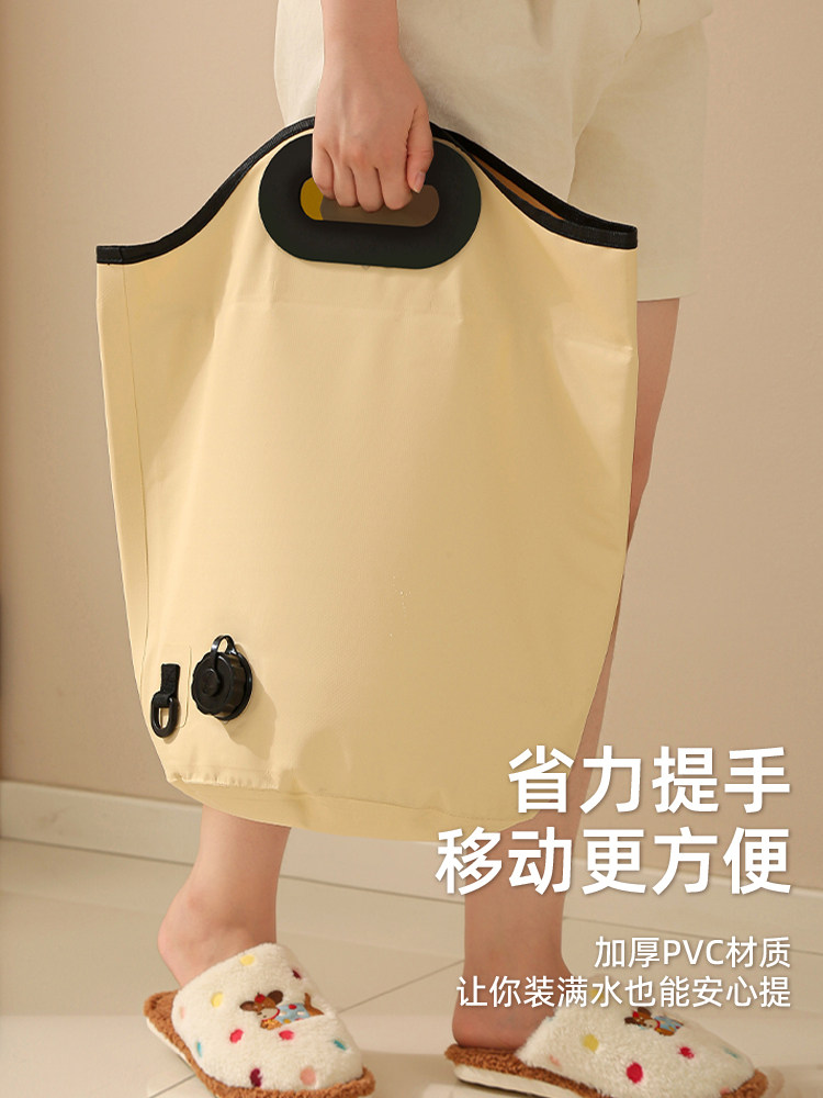 Foot Bath Bucket for Home Use, Foldable and Portable, Foot Soaking Basin That Reaches Above the Calf, Deep and Knee-High, Insulated Foot Bath Bucket for Health Care, Foot Soaking Bag