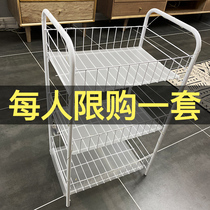 Bedroom shelf Shelf shelf multi-level kitchen trolley storage shelf removable snack rack dormitory artifact