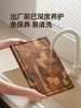 Good Housekeeper Cutting Board Black Walnut Wood Anti-Mold Antibacterial Household Chopping Board Kitchen Special Thickened Solid Wood Cutting Board