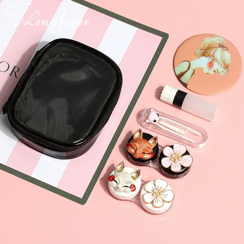 Невидимые мультяшные двойные очки, система хранения, коробка, простой и элегантный дизайн