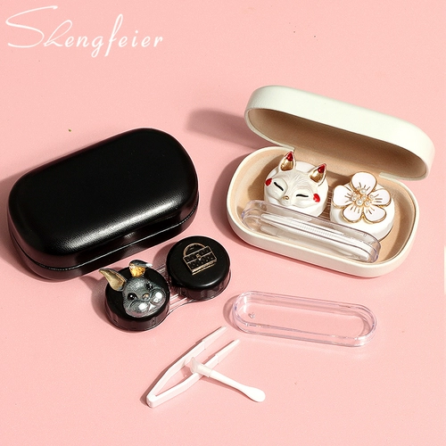 Невидимые мультяшные двойные очки, система хранения, коробка, простой и элегантный дизайн