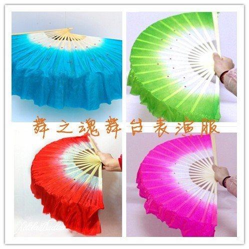 Dance fan Seedlings Song Fan Bifacial Fan Multicolored DANCE FAN STAGE TABLE 18 ROOT FAN MULTICOLORED FAN