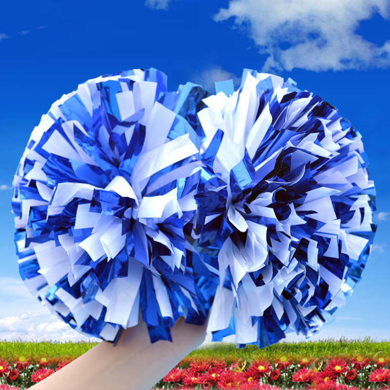 Dance Playball Dancing handball handball handle cheerleader Fancy Ball Handball Flowers Children Blue White Mix Performance Lara Ball