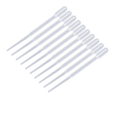 10 plastic straws and droppers for essential oils, 0.2-1.2 ml