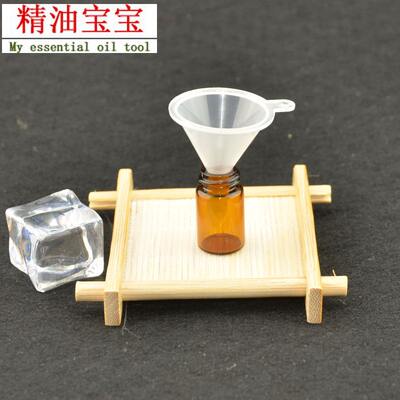Mini small-bore essential oil funnel, transparent dispenser for perfume essence, plastic PP food ingredients