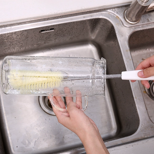 Японский стеклянный гигиенический заварочный чайник, чайная чашка, ершик для бутылочки, щетка