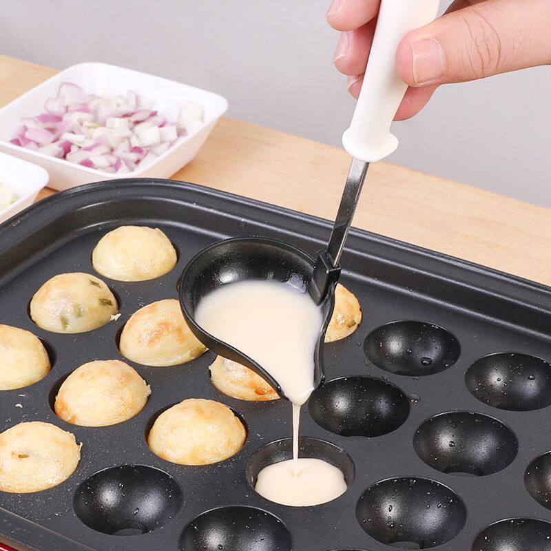 Japan imports long-handled pointed spoon tablespoon home for octopus burning small ball gadgets crooked with soup spoon porridge spoon