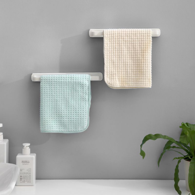 Towel rack-free toilet wall hanging bathroom towel single rod shelf toilet slippers for asphalt hanging