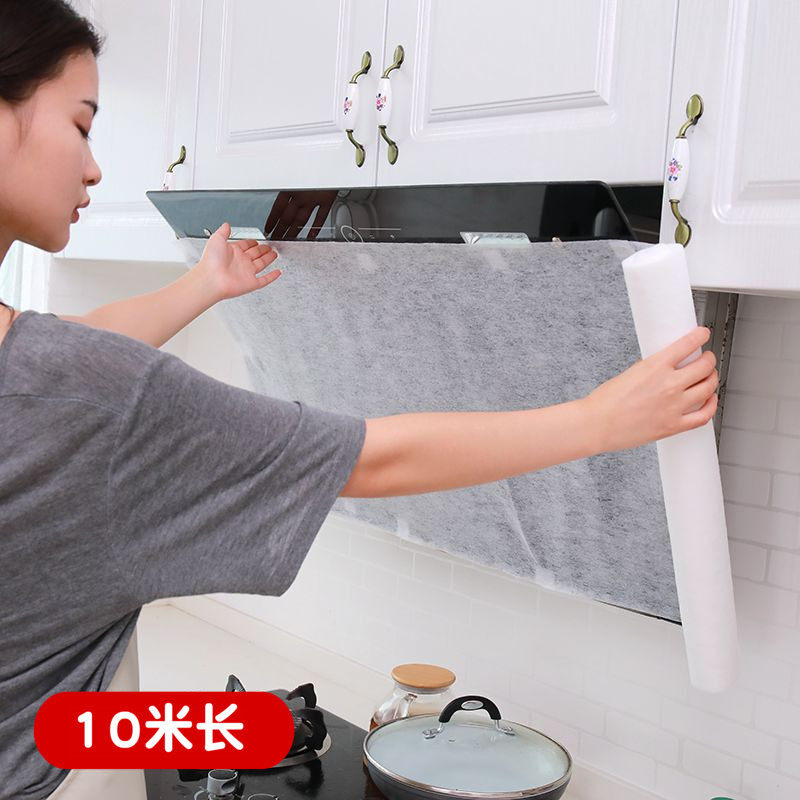 Japanese range hood filter screen oil absorbing paper universal kitchen tile oil proof sticker oil proof cover fireproof high temperature resistance
