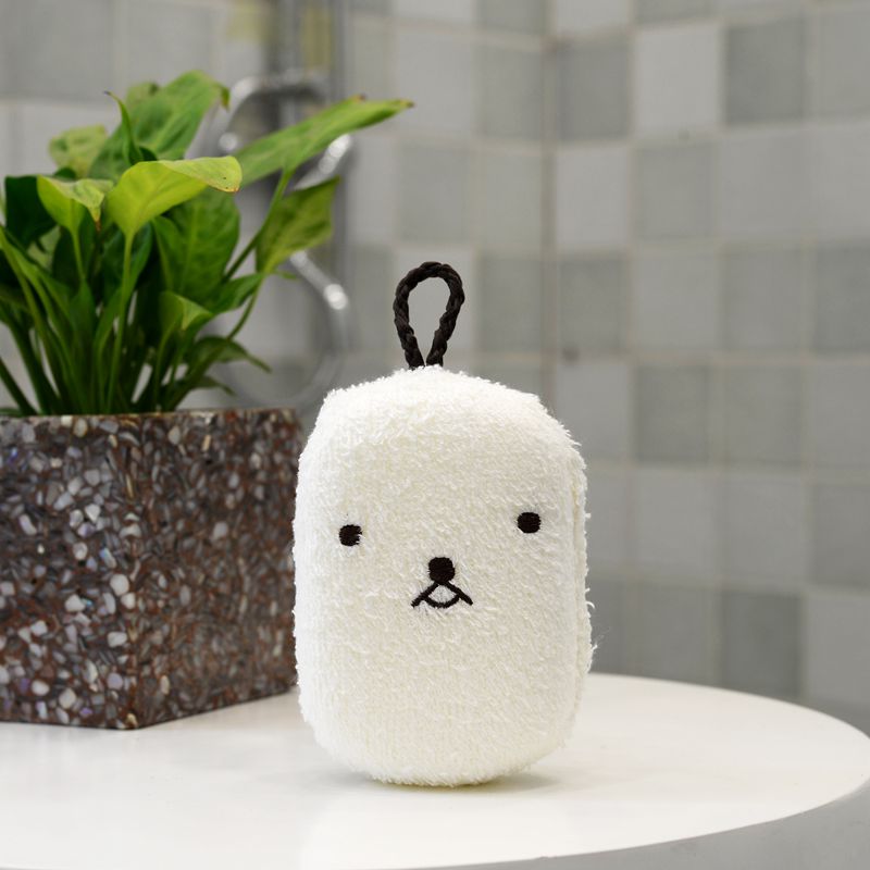 Japan imported baby bath sponge bath towel baby bath bath mud bath cotton wash ash decontamination artifact