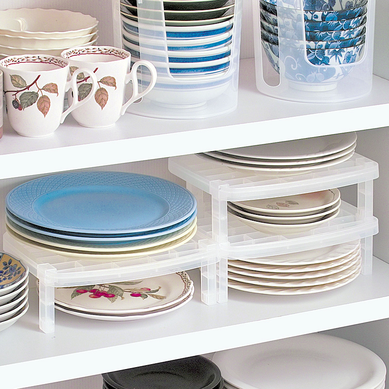 Japan imported kitchen rack plate rack drag cushion plus storage rack bowl chopsticks drain rack dish finishing rack