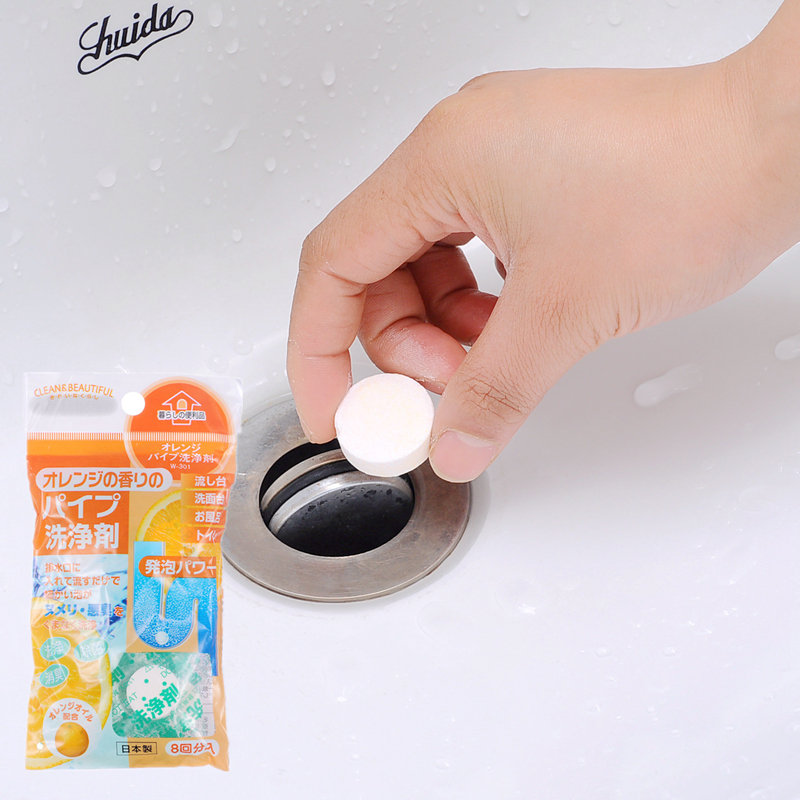 Japan Imports Powerful Kitchen Sink Dredge Agent Sewer Deodorant Makeup Room Hair Decomposition Agent Piping