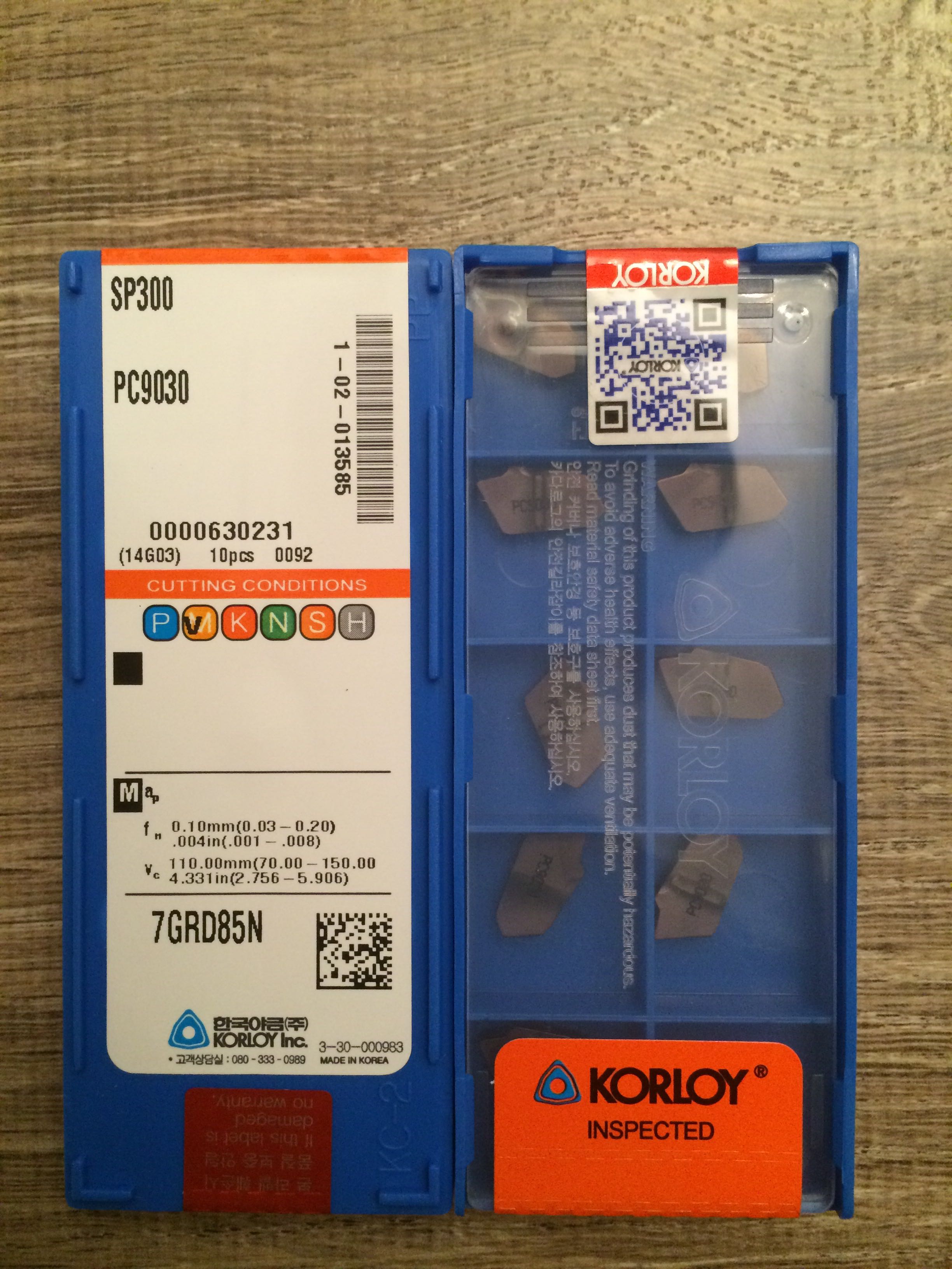 Korloy Groove Blade SP200 300 400 500 NC3030 3020 PC9030