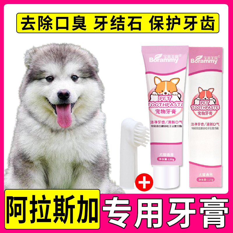 Alaska Dog Toothpaste with odor for pet toothbrush large dog to toothbrush finger suit