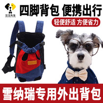 Snownery Pet Bag Bag Out Door Bag Theiner Portable Small Body Type Dog Dog Double Shoulder Harness Chest Back Big