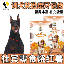 Dubin Puppies Eat Snacks Puppies Reward 2 Three Months Sweet Potato Meat Dry Big Dog Grindle Large Dog Food