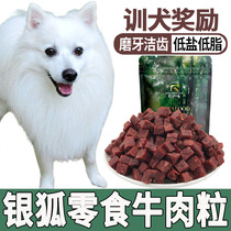 Silver Fox Dog Rewards Eats Beef Grain To Mouth Stinky Zero Food Add Mast Dog Grindle Young Dog Three Months Nutritious Food