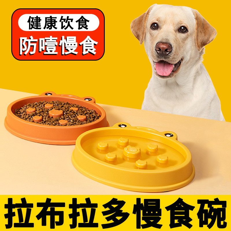 Labrador Special Pot Pet Dog Slow Food Bowl Prevention of Chork Labrador Large Dog Supplies