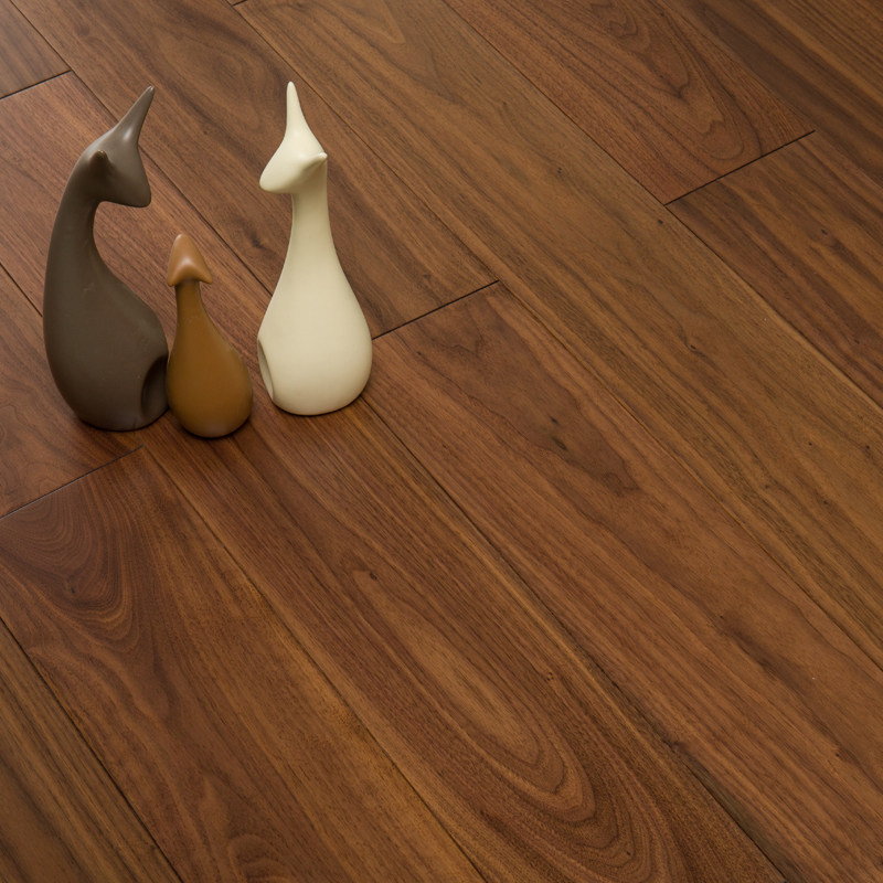 San Francisco North American black walnut pure wood hot lock floor lock lock floor lock-free keel household heating interior floor