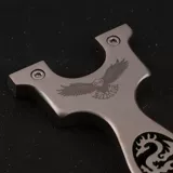 Точная рогатка из нержавеющей стали, дорожная олимпийская игрушка с плоскими резинками