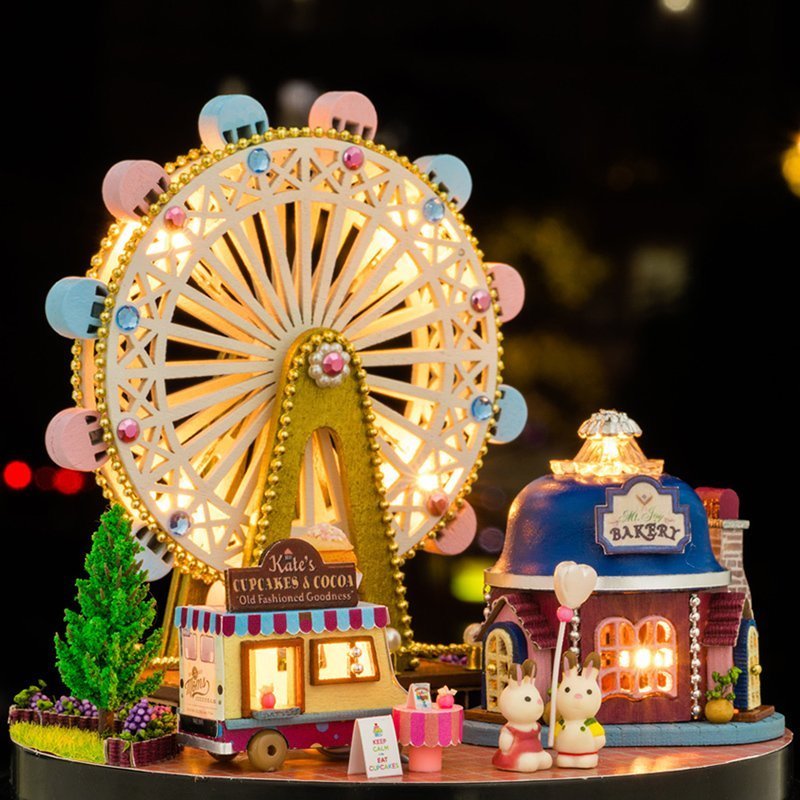 Tanabata Valentine's Day Ferris Wheel Music box Music box DIY handmade creative Girlfriend Best Friend Birthday gift girl