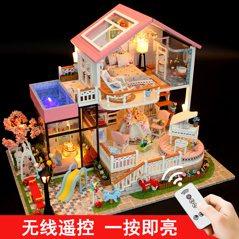 Music box music box girls wooden diy creative birthday gift wedding girlfriends piano sky city boutique