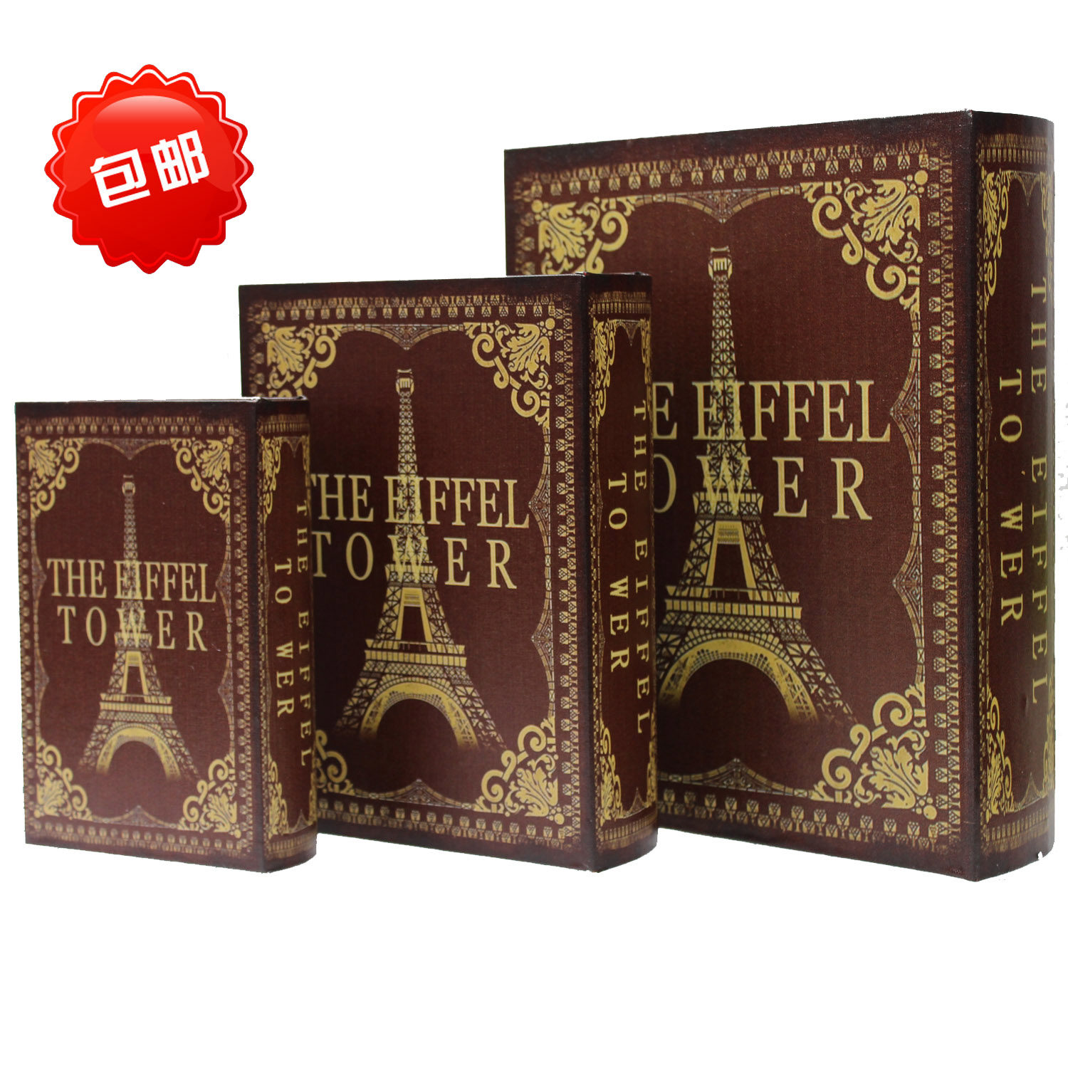 Retro Book Euro-style library bookboard decoration bookbook photography props simulation book simulation box large number