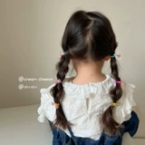 Детская кремовая безвредная резинка для волос, не повреждает волосы