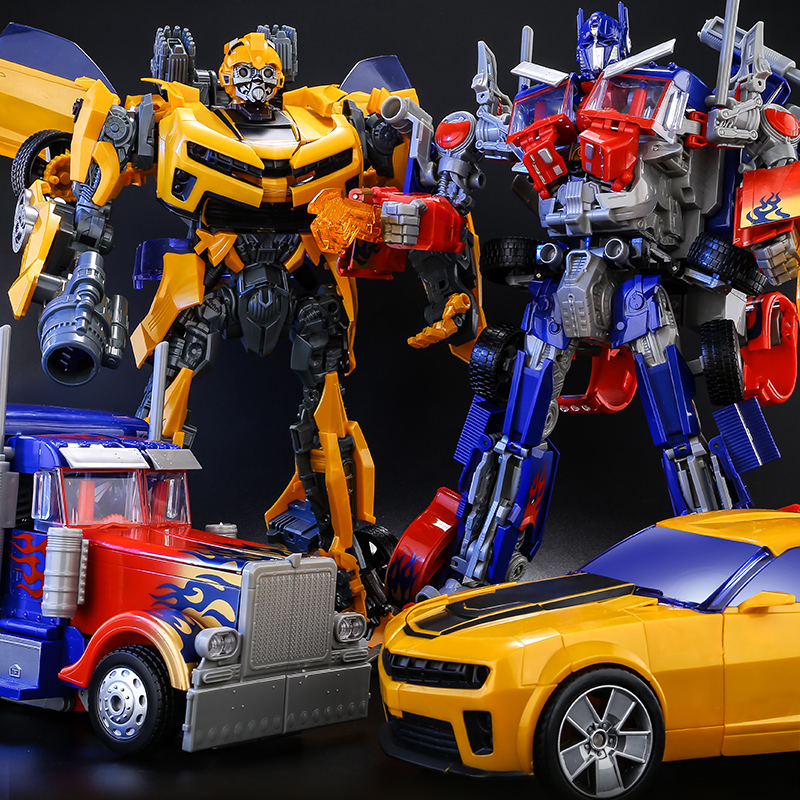 Deformed Large Yellow Bee Children Boy Genuine Model Diamond Toy Car Mega Robot Model Column Sky