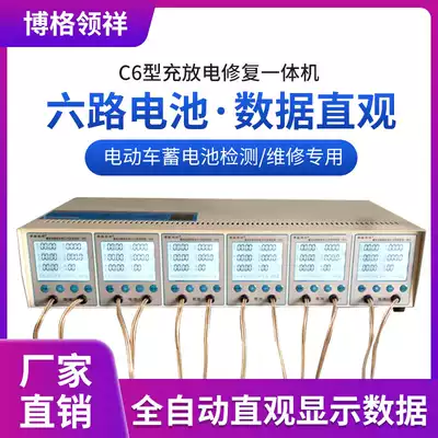 Battery detector Borg Lingxiang 6-way LCD discharge instrument charge and discharge repair All12v16v electricity