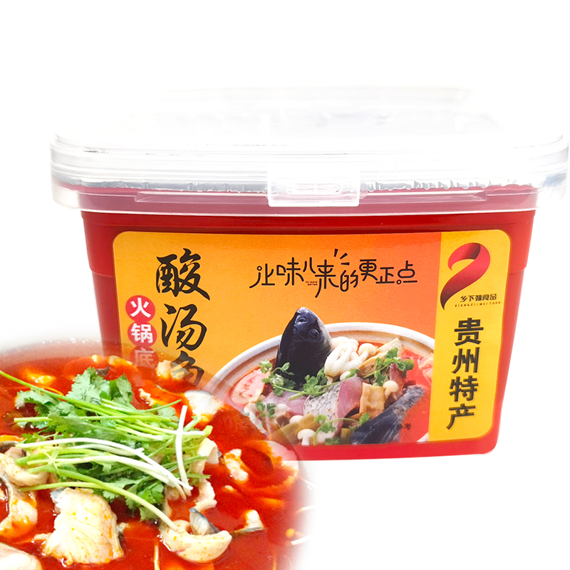 Guizhou Tefic Guiyang sour soup fish rural broth Sour Soup Fish Hotpot Soup Base Sour and Delicious Taste