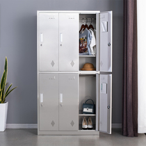 Stainless steel wardrobe bathroom dormitory 6 doors locker locker locker storage cabinet