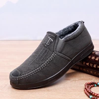 M816 плюс бархатная хлопчатобумажная обувь серая